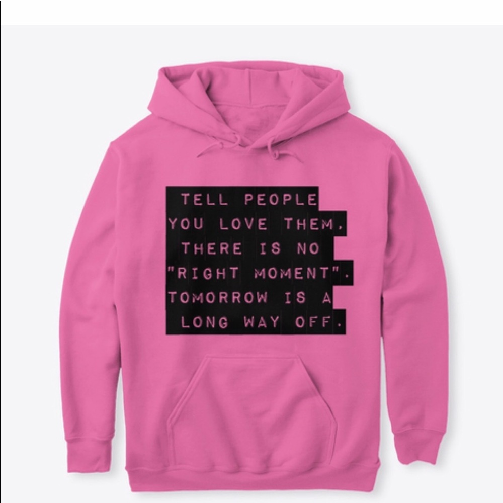 Quotable apparel pink sweat shirt